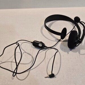 Xbox 360 Headband Black Headsets with Adjustable Boom Microphone Microsoft